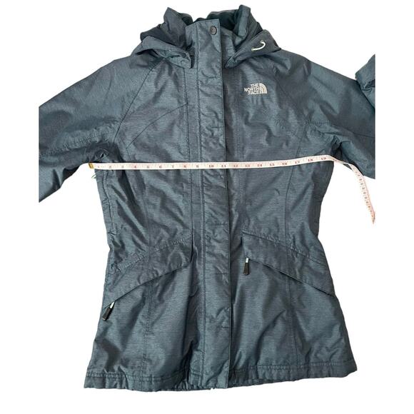 The North Face Women Blue Teal Insulated Hooded HyVent Jacket Size Small - EUC - Picture 11 of 12